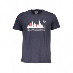 GIAN MARCO VENTURI HERREN-KURZÄRMELIGES T-SHIRT BLAU