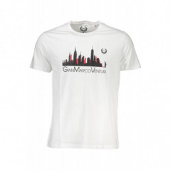 GIAN MARCO VENTURI MEN'S SHORT SLEEVE T-SHIRT WHITE