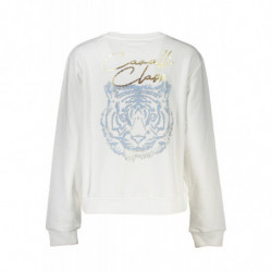CAVALLI CLASS SWEAT SANS ZIP FEMME BLANC
