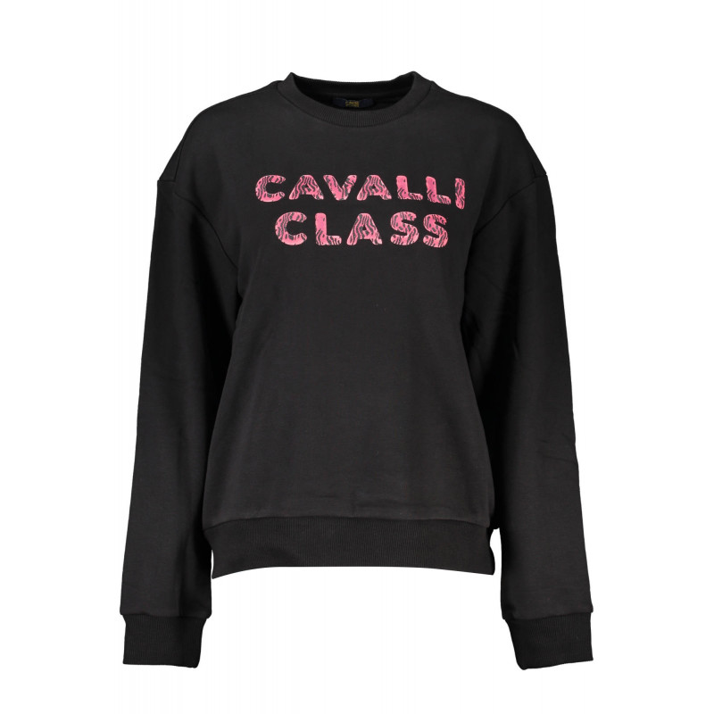 CAVALLI CLASS SWEAT-SHIRT NOIR SANS ZIP