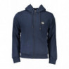 CAVALLI CLASS SWEATSHIRT MIT REISSVERSCHLUSS HERREN BLAU