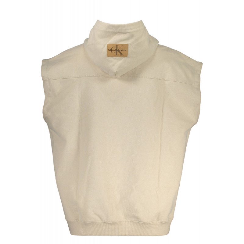 CALVIN KLEIN SWEAT SANS ZIP HOMME BEIGE