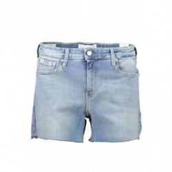 CALVIN KLEIN JEANS SHORT FEMME BLEU CLAIR