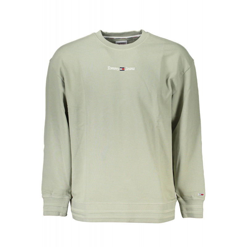 SUDADERA TOMMY HILFIGER HOMBRE VERDE SIN CREMALLERA