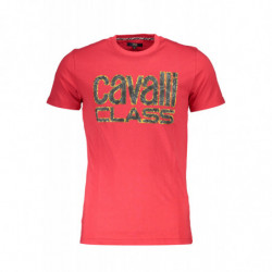 CAMISETA CAVALLI CLASS MANGA CORTA HOMBRE ROJA