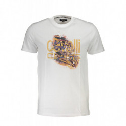 CAVALLI CLASS T-SHIRT MANCHES COURTES HOMME BLANC