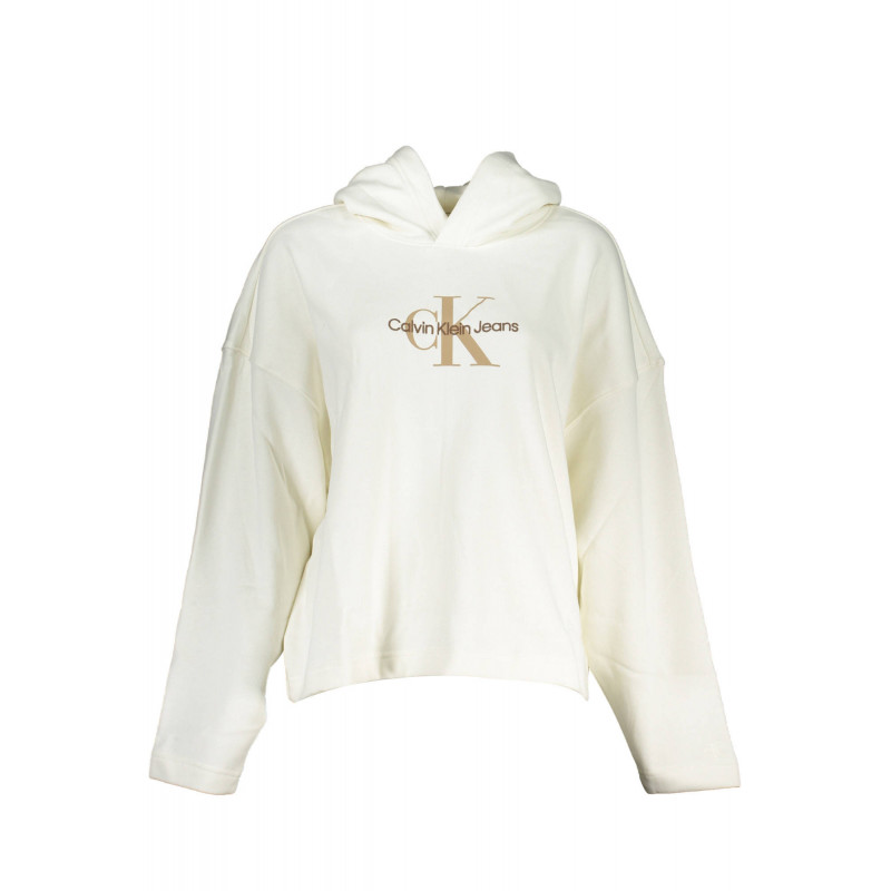 SWEAT-SHIRT SANS ZIP CALVIN KLEIN FEMME BLANC