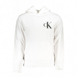 SUDADERA BLANCA SIN CREMALLERA CALVIN KLEIN HOMBRE
