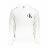 CALVIN KLEIN MEN'S WHITE ZIPLESS SWEATSHIRT