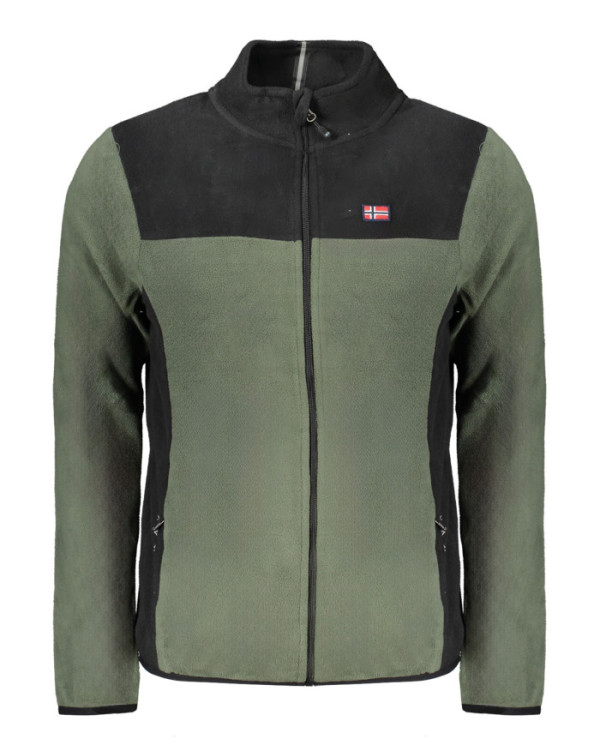 NORVEGE 1963 SWEAT-SHIRT ZIPPE VERT POUR HOMME