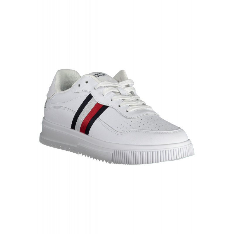 CHAUSSURES DE SPORT BLANCHES TOMMY HILFIGER POUR HOMMES