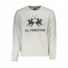 SUDADERA HOMBRE BLANCA SIN CREMALLERA LA MARTINA