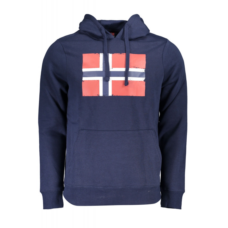 SWEAT-SHIRT SANS FERMETURE ÉCLAIR BLEU POUR HOMMES NORVÈGE 1963