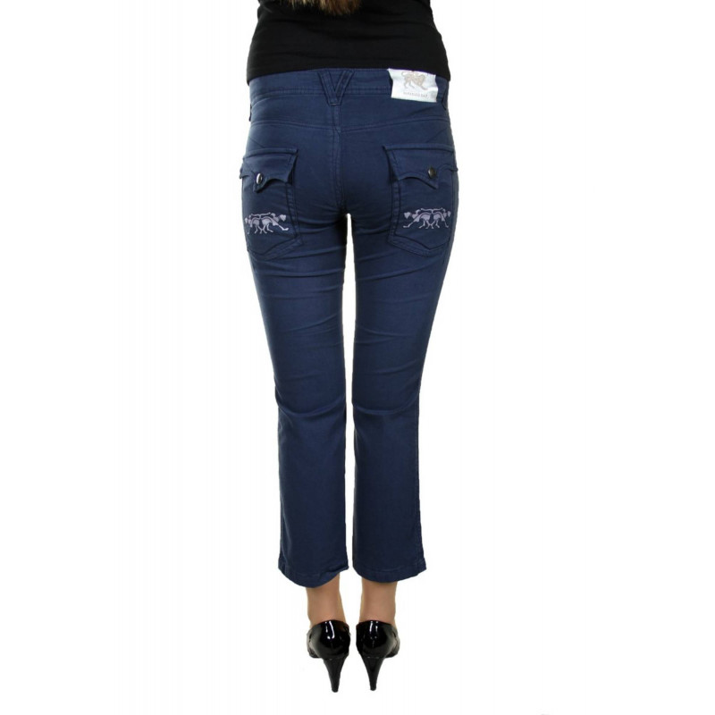 PANTALON MUJER PINOCCHIETTO AZUL PARASUCO