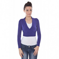 DATCH SHRUG MANGA LARGA MORADO MUJER