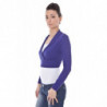 DATCH SHRUG MANCHES LONGUES FEMME VIOLET