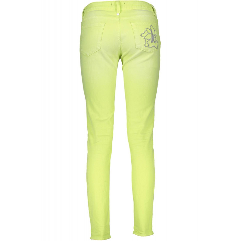 JUST CAVALLI PANTALONE DONNA GIALLO