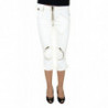 KING'S JEANS PANTALONE PESCATORA DONNA BIANCO