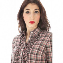 FRED PERRY DAMEN LANGARMHEMD ROSA