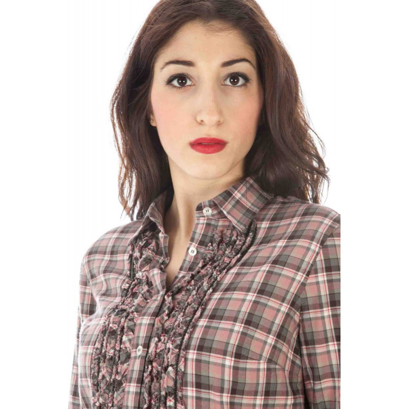 CAMISETA MANGA LARGA MUJER FRED PERRY ROSA