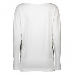 LOVE MOSCHINO T-SHIRT À MANCHES LONGUES FEMME BLANC