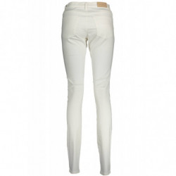 GANT WOMEN'S WHITE TROUSERS