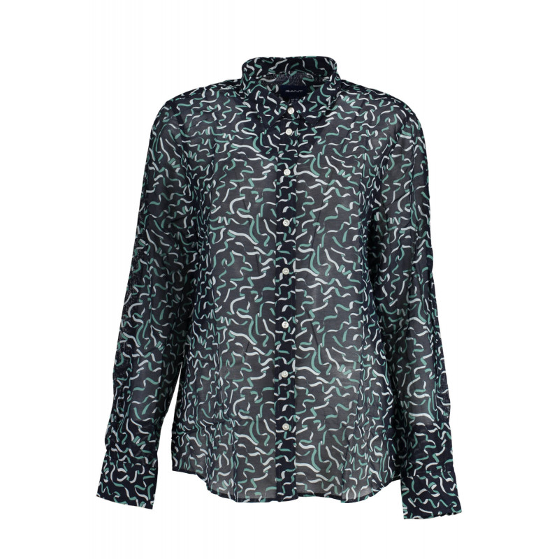 CAMISETA MANGA LARGA MUJER GANT AZUL