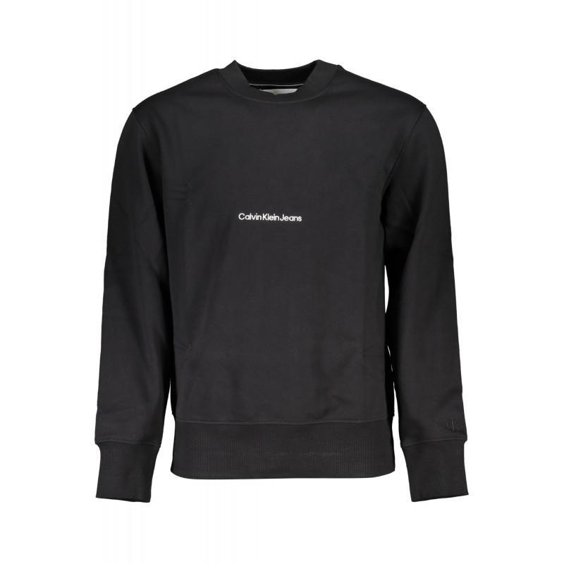CALVIN KLEIN MEN'S BLACK ZIPLESS SWEATSHIRT