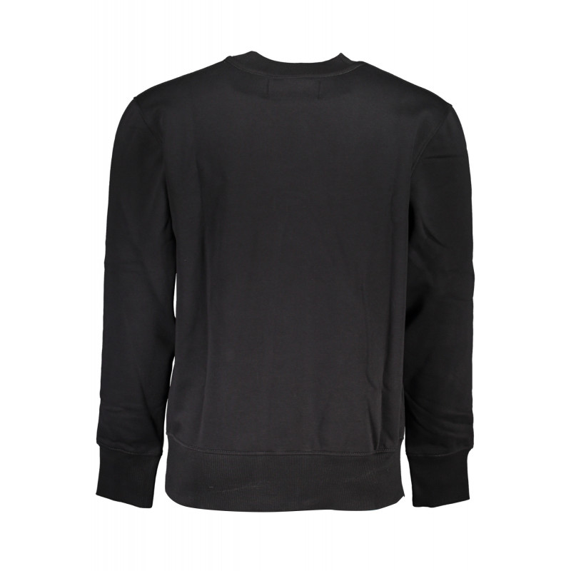 SUDADERA SIN CREMALLERA NEGRA DE HOMBRE CALVIN KLEIN