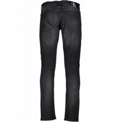 CALVIN KLEIN JEAN EN DENIM NOIR POUR HOMMES