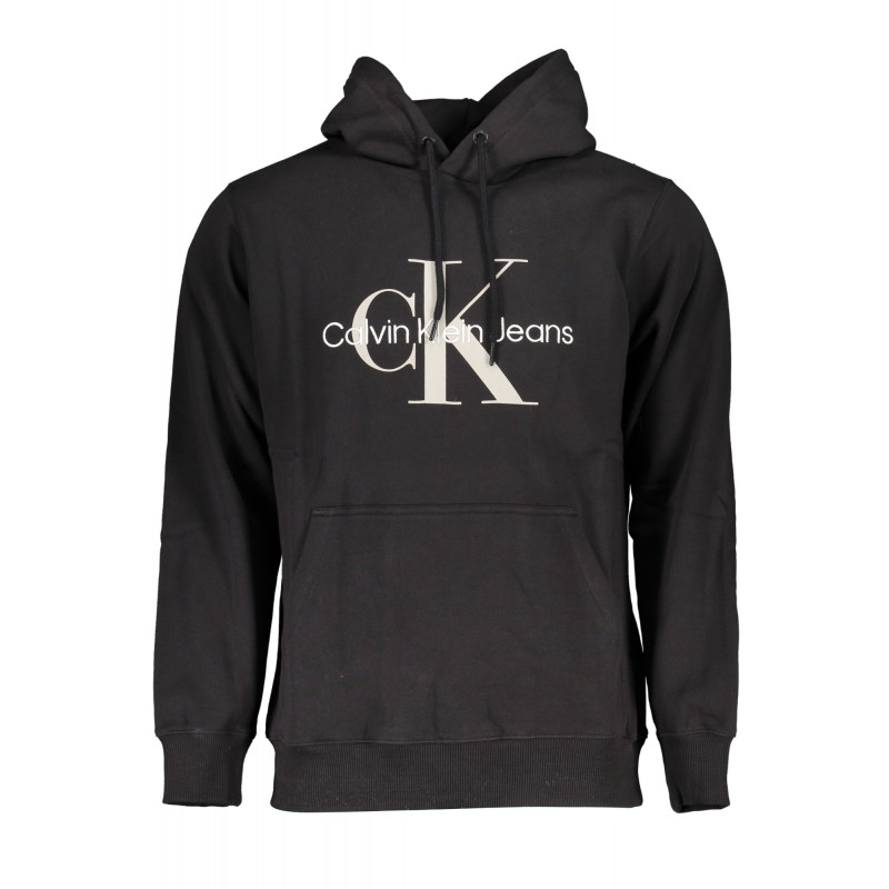 CALVIN KLEIN SCHWARZES HERREN-SWEATSHIRT MIT REISSVERSCHLUSS