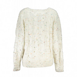 PULL DESIGUAL BLANC FEMME