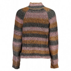 GRAUER DESIGUAL-DAMENPULLOVER