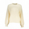 DESIGUAL WHITE WOMEN'S SWEATER