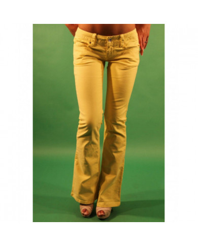PANTALON FEMME GAUDI JAUNE