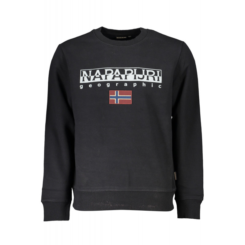 NAPAPIJRI SCHWARZES HERREN-SWEATSHIRT MIT REISSVERSCHLUSS