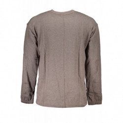 SWEAT-SHIRT SANS FERMETURE ÉCLAIR POUR HOMMES CALVIN KLEIN MARRON