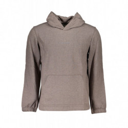 SWEAT-SHIRT SANS FERMETURE ÉCLAIR POUR HOMMES CALVIN KLEIN MARRON