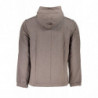 SWEAT-SHIRT SANS FERMETURE ÉCLAIR POUR HOMMES CALVIN KLEIN MARRON