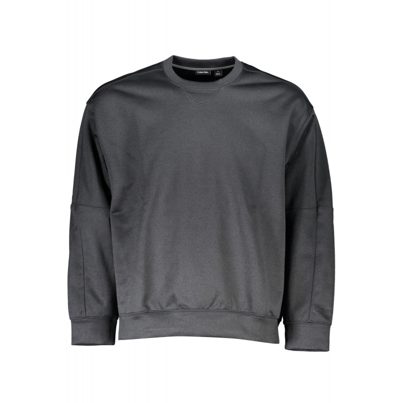 SWEAT-SHIRT SANS FERMETURE ÉCLAIR NOIR CALVIN KLEIN POUR HOMMES