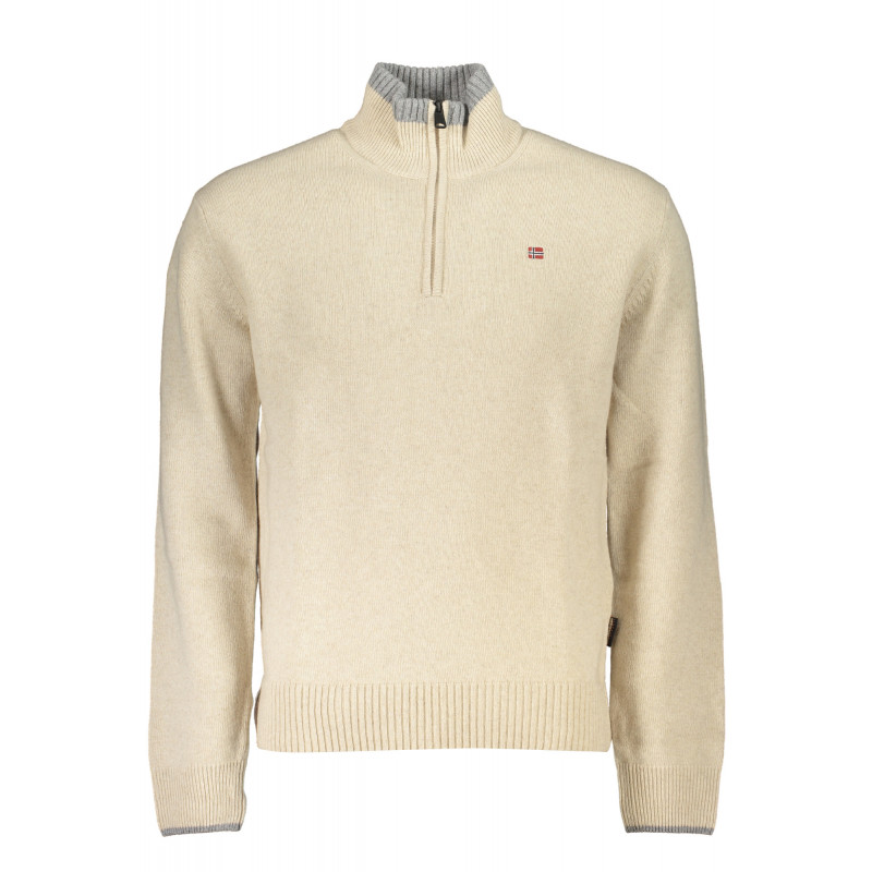 PULL NAPAPIJRI BEIGE POUR HOMME