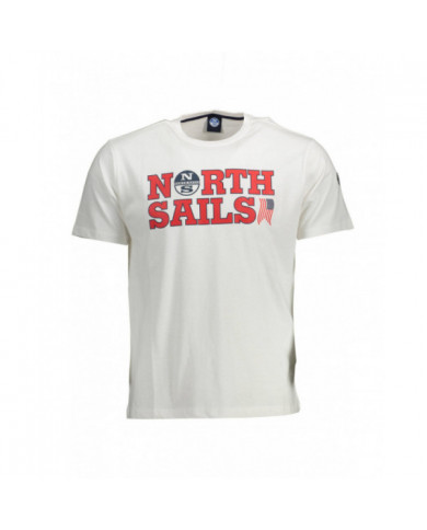 T-SHIRT HOMME NORTH SAILS BLANC MANCHES COURTES