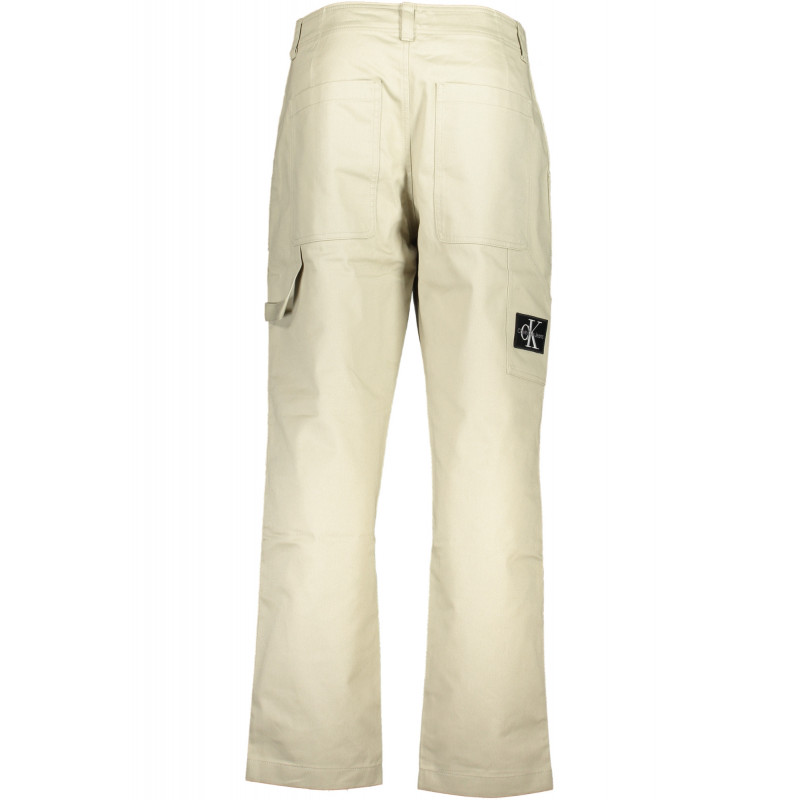 CALVIN KLEIN MEN'S BEIGE TROUSERS