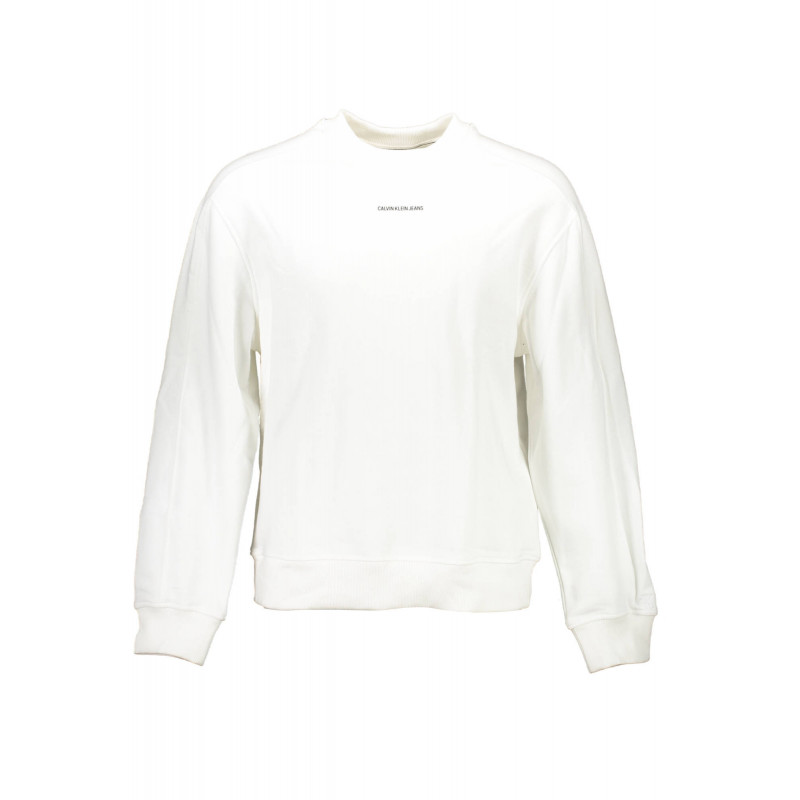 CALVIN KLEIN SWEAT SANS ZIP HOMME BLANC