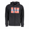 NORUEGA 1963 SUDADERA HOMBRE CREMALLERA NEGRA