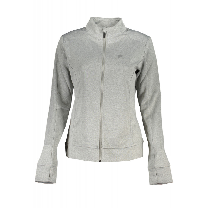 SUDADERA FILA MUJER GRIS CREMALLERA