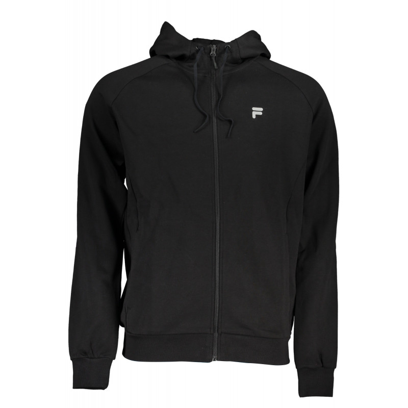 SUDADERA FILA HOMBRE NEGRO CREMALLERA