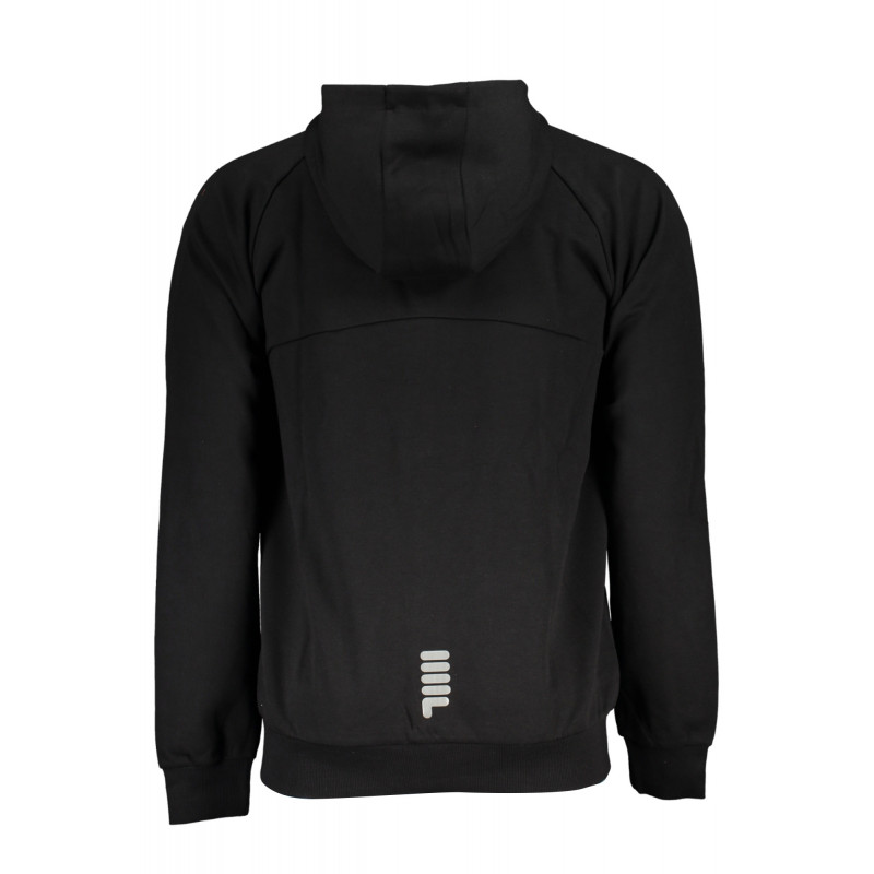 SUDADERA FILA HOMBRE NEGRO CREMALLERA