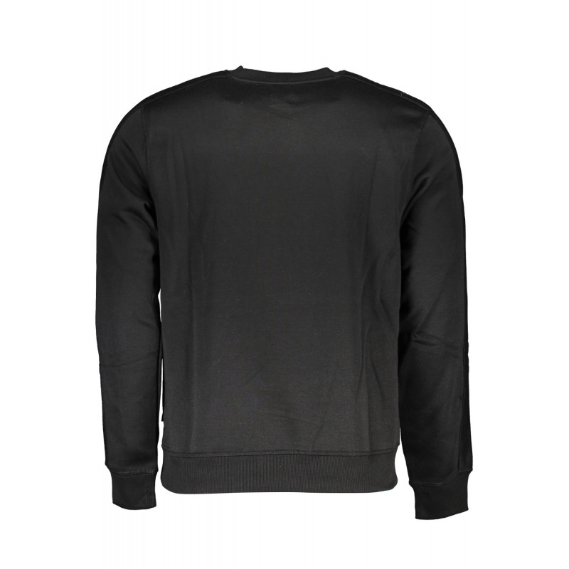 GIAN MARCO VENTURI SCHWARZES HERREN-SWEATSHIRT MIT REISSVERSCHLUSS