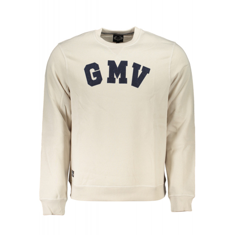 SUDADERA DE HOMBRE BLANCA SIN CREMALLERA GIAN MARCO VENTURI